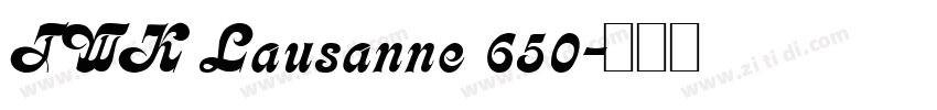 TWK Lausanne 650字体转换